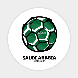 Saudi Arabia Football Country Flag Magnet